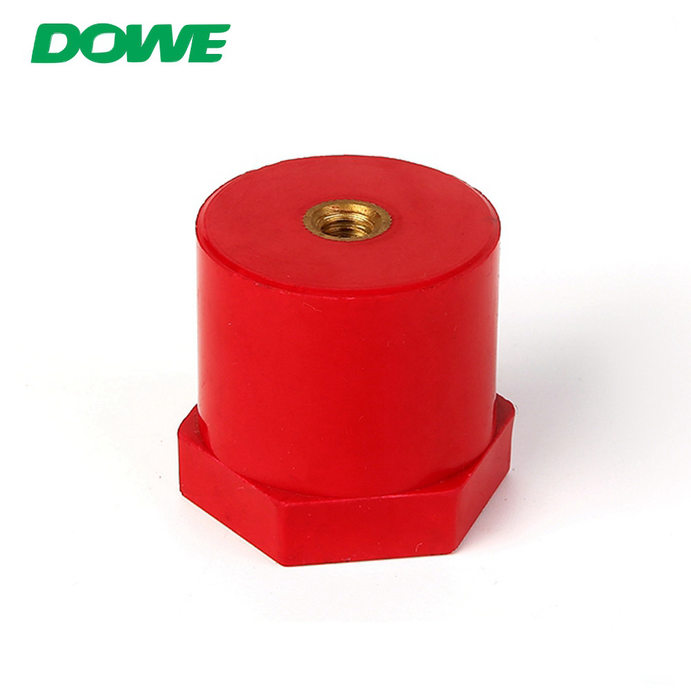 Aisladores de barra colectora de tornillo hexagonal redondo rojo DOWE SB40X40 M8